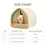 Kennel Winter Warm Small Dog House - Cozy and Closed
